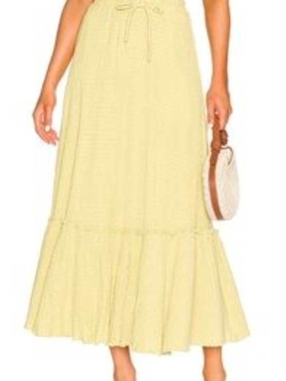 LPA Charlie Crinkle Maxi Skirt